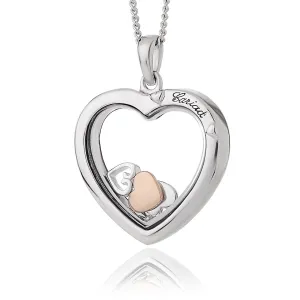 Clogau Cariad Inner Charm Sterling Silver Heart Necklace