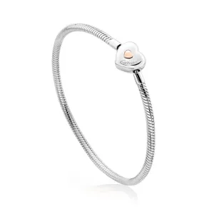 Clogau Cariad Milestones Sterling Silver Heart 19cm Bracelet D