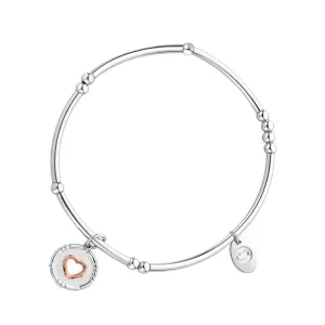 Clogau Cariad Morse Code Affinity Sterling Silver Bead Bracelet 16.5-17.5cm
