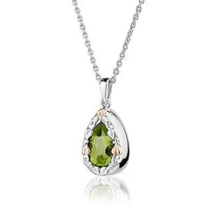 Clogau Enchanted Forest Sterling Silver Peridot Necklace D
