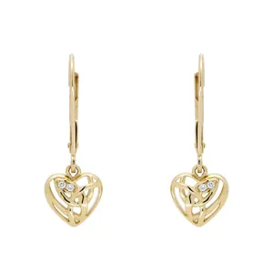 Clogau Eternal Love 9ct Yellow Gold Hook Earrings D