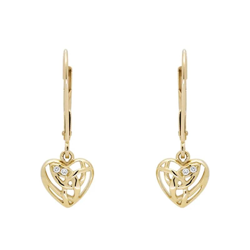 Clogau Eternal Love 9ct Yellow Gold Hook Earrings D