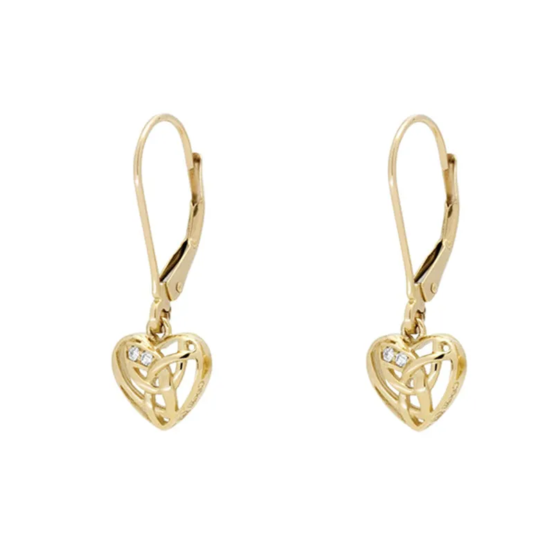 Clogau Eternal Love 9ct Yellow Gold Hook Earrings D