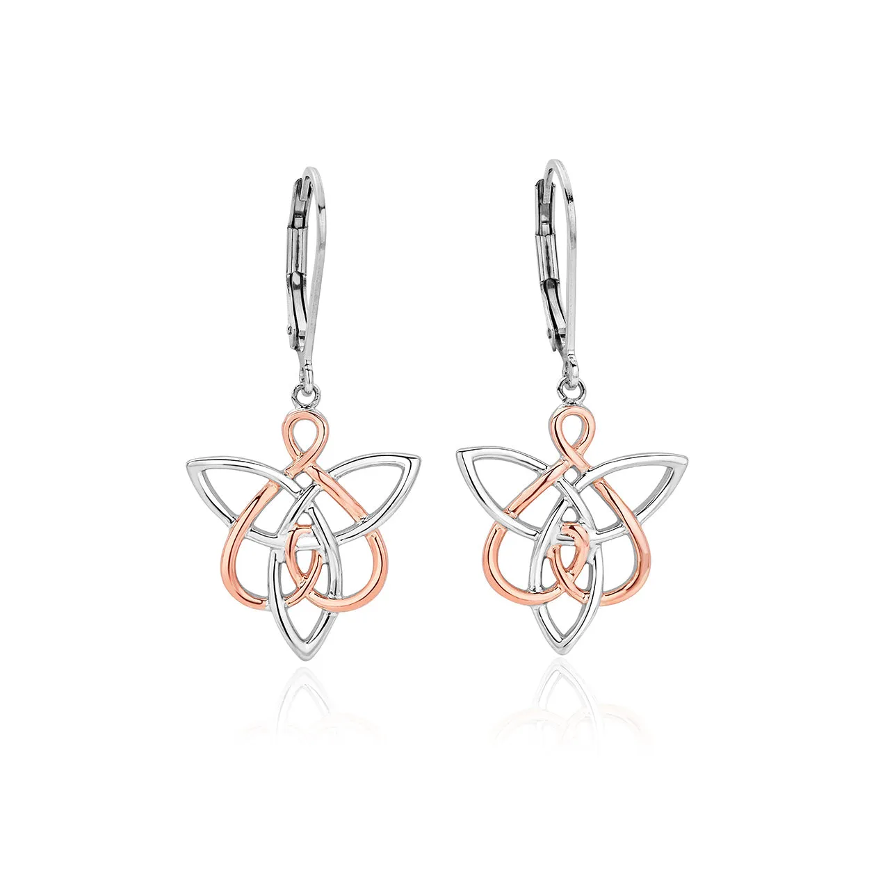 Clogau Fairies of the Mine White Topaz Sterling Silver Drop Earrings