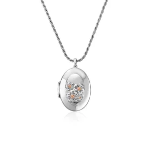 Clogau Forget Me Not Sterling Silver Locket
