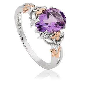 Clogau Great Vine 18ct White Gold Amethyst Ring