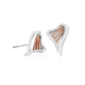 Clogau Heartstring Sterling Silver Harp Stud Earrings D