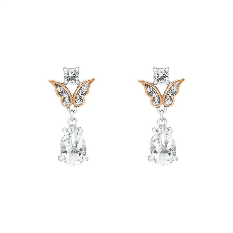 Clogau Kensington Fife Tiara Sterling Silver Drop Earrings D