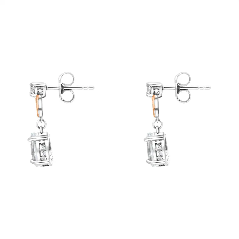 Clogau Kensington Fife Tiara Sterling Silver Drop Earrings D