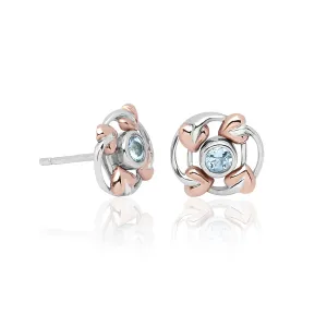 Clogau Love Vine Silver Stud Earrings