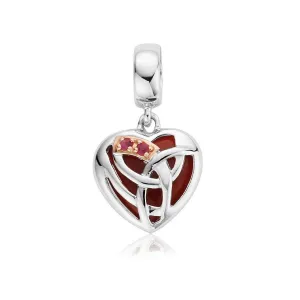 Clogau Milestones Cornelian Ruby Eternal Love Charm D