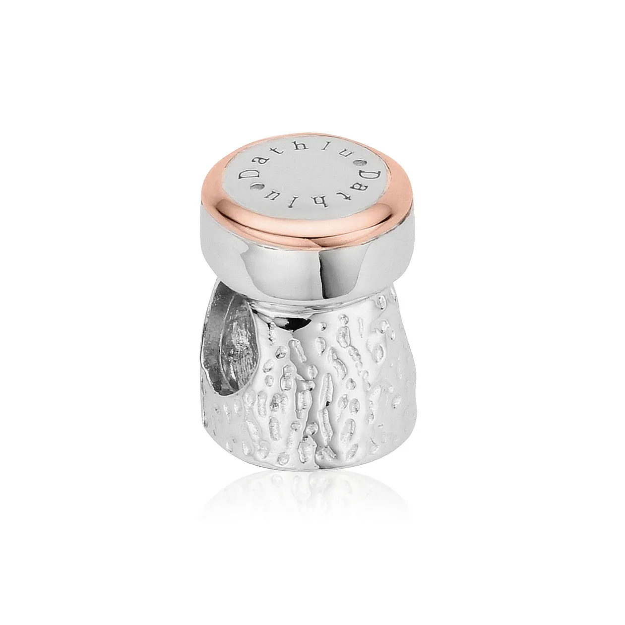 Clogau Milestones Sterling Silver Champagne Cork Charm