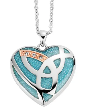 Clogau Pendant Eternal Love Blue Enamel Silver