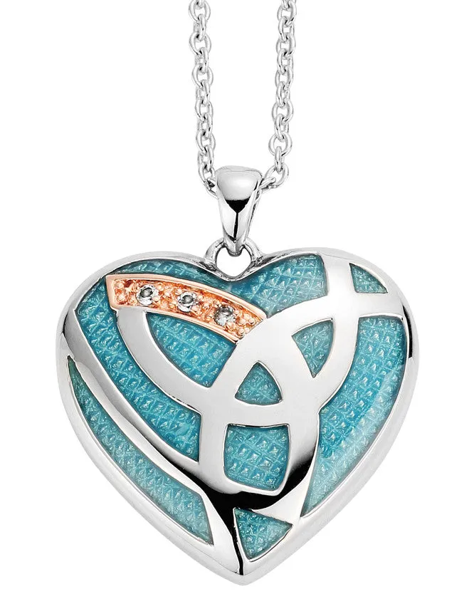 Clogau Pendant Eternal Love Blue Enamel Silver