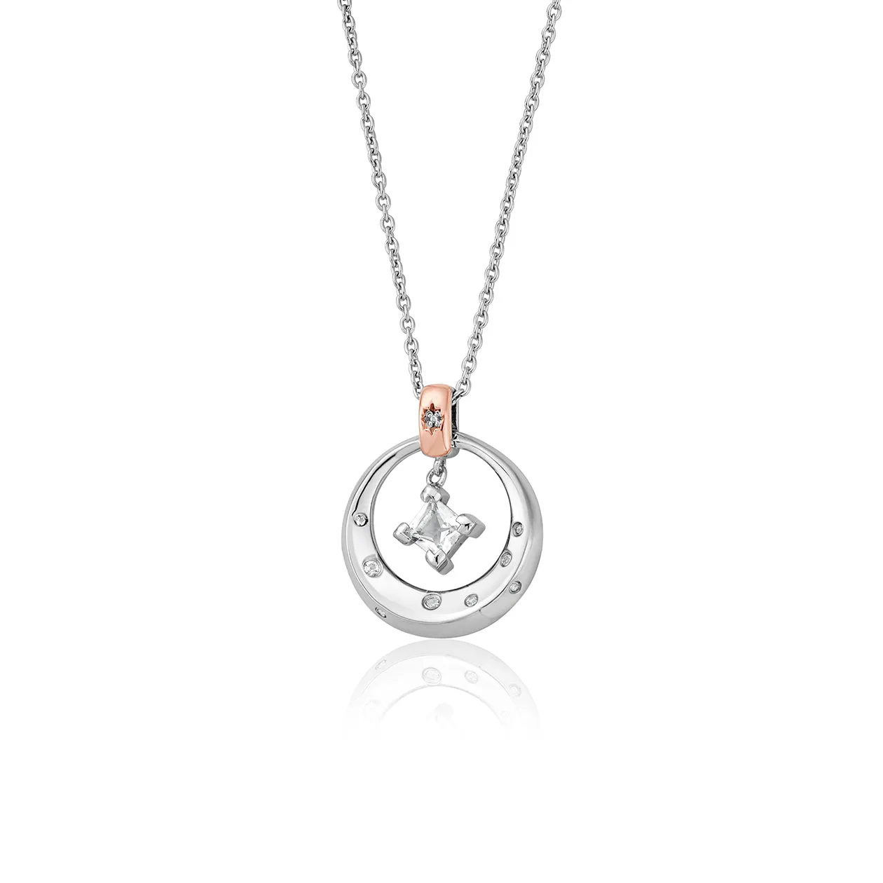 Clogau Stars Of The Llyn Peninsula Sterling Silver Topaz Pendant D