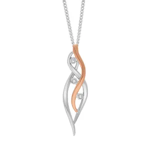 Clogau Swallow Falls Sterling Silver White Topaz Pendant