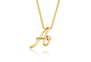 Clogau Tree Of Life Initials Letter A 9ct Yellow Gold Necklace