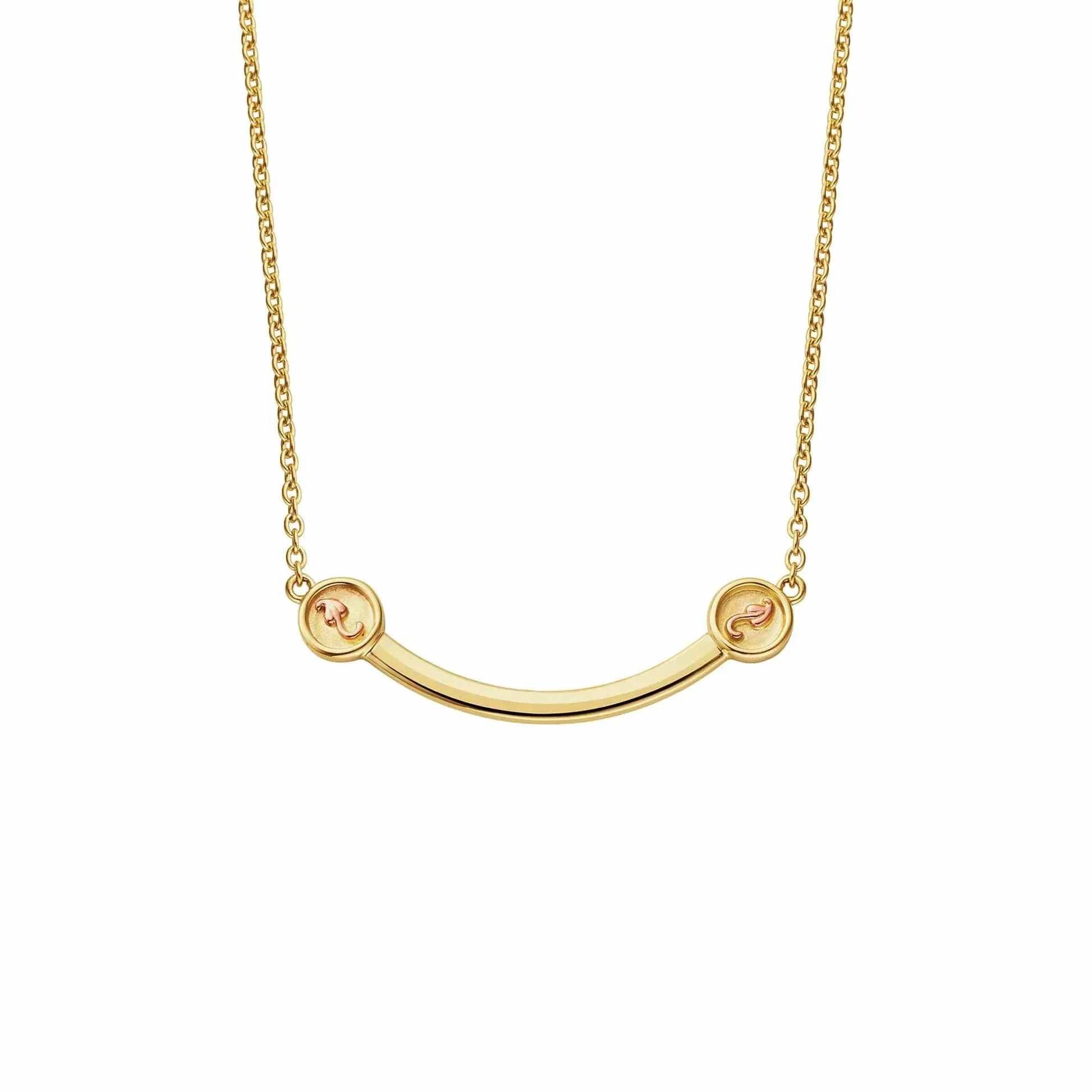 Clogau Tree of Life Insignia 9ct Yellow Gold Curve Necklace