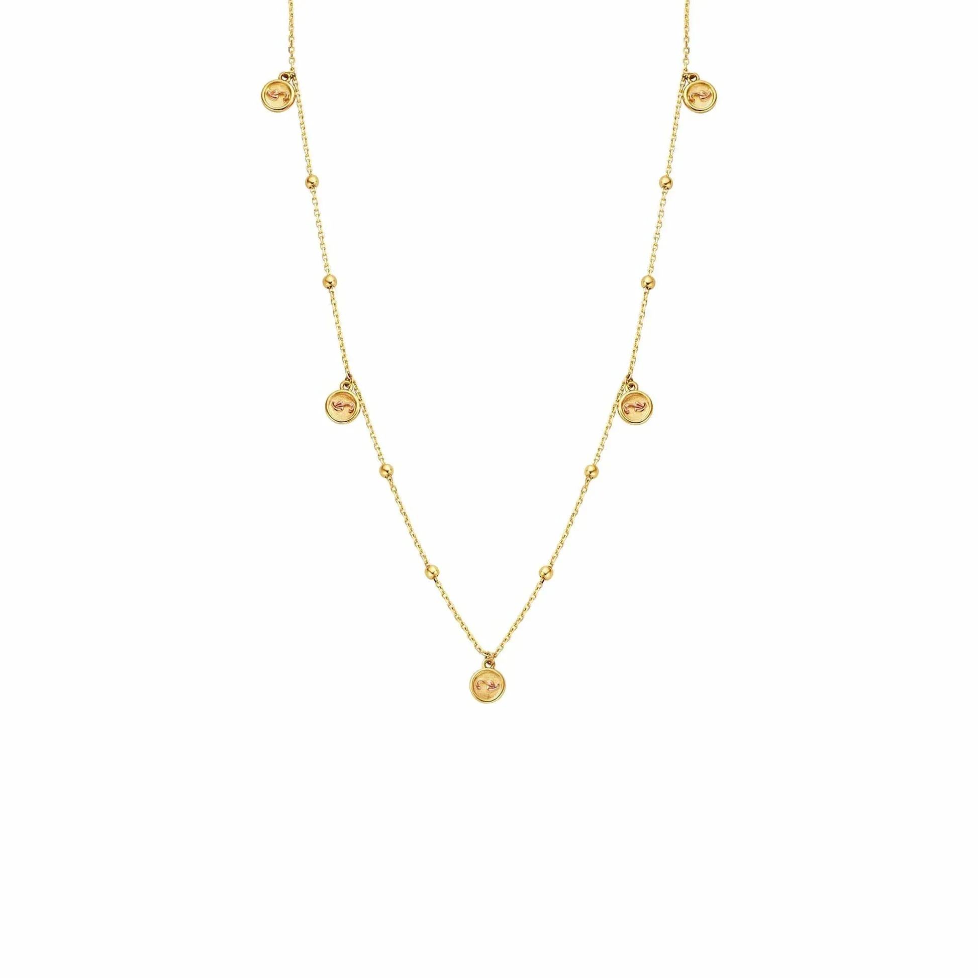 Clogau Tree of Life Insignia 9ct Yellow Gold Drop Necklace
