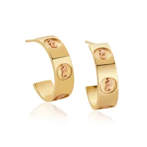 Clogau Tree of Life Insignia Hoop Earrings