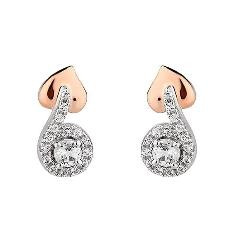 Clogau Tree Of Life Sterling Silver Vine Stud Earrings D