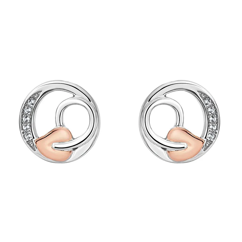 Clogau Tree of Life Sterling Silver Vine Stud Earrings D
