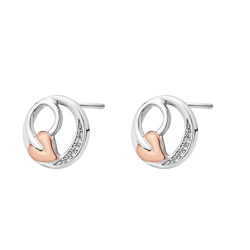 Clogau Tree of Life Sterling Silver Vine Stud Earrings D