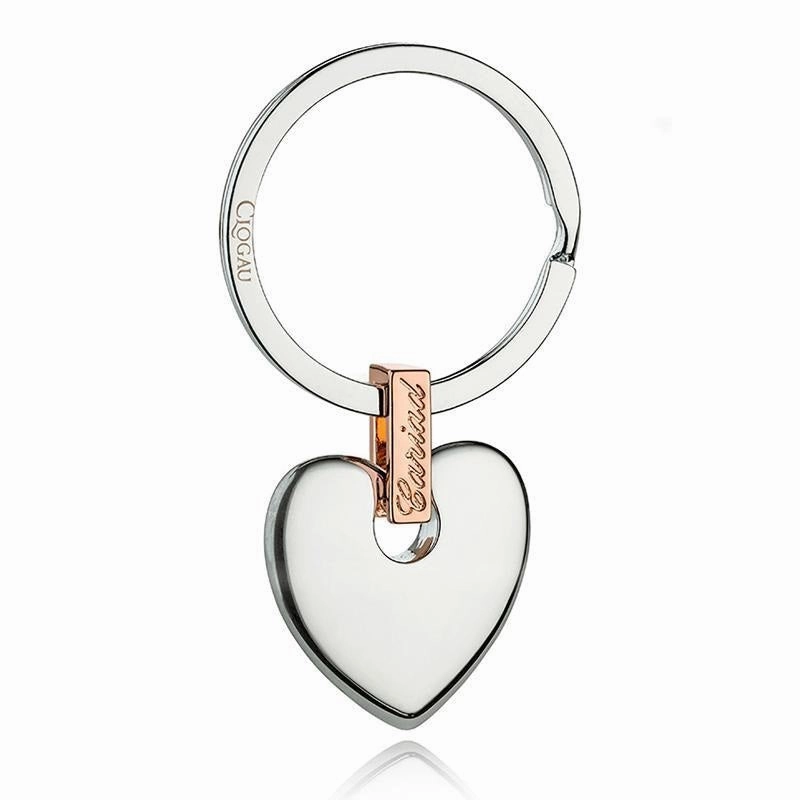 Clogau Cariad Silver and Gold Tone Keyring