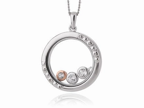Clogau Celebration Sterling Silver Topaz Inner Charm Necklace