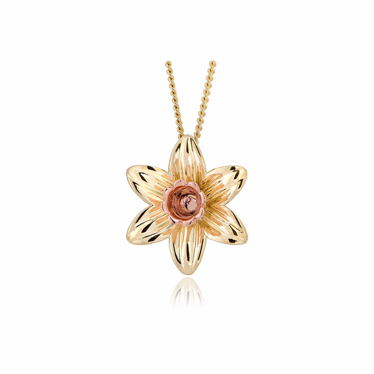 Clogau Daffodil 9ct Yellow Gold Necklace D