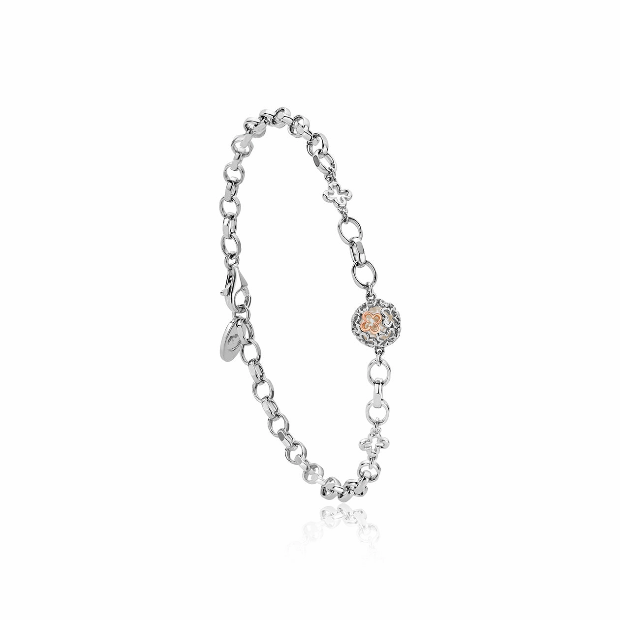Clogau Tudor Court Spherical Pearl Sterling Silver Bracelet D