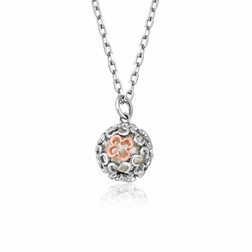 Clogau Tudor Court Spherical Pearl Sterling Silver Pendant D Necklace D