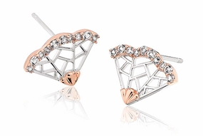 Clogau White Peacock Sterling Silver Topaz Stud Earrings