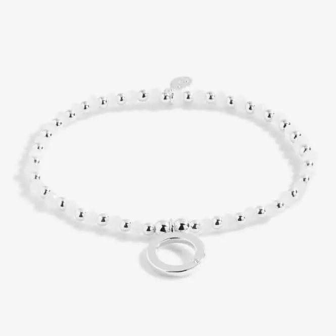 Colour Pop A Little Good Karma Silver 17.5cm Stretch Bracelet 5200