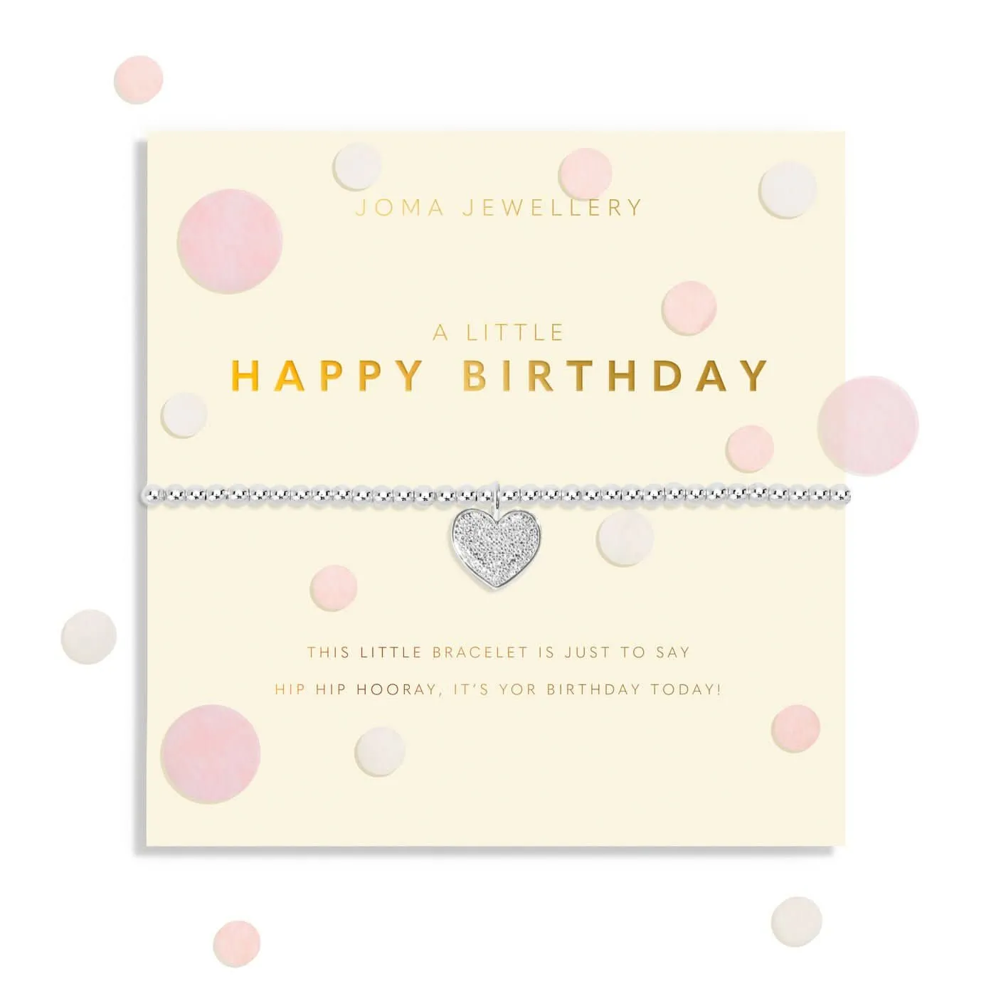 Confetti A Little Happy Birthday Silver Plated Bracelet 8543