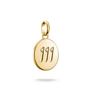 Connect Charm angel number 111 with stones Gold