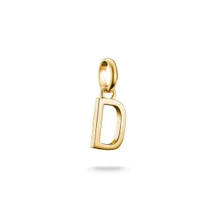 Connect Charm letter D Gold