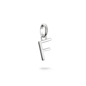 Connect Charm letter F Silver