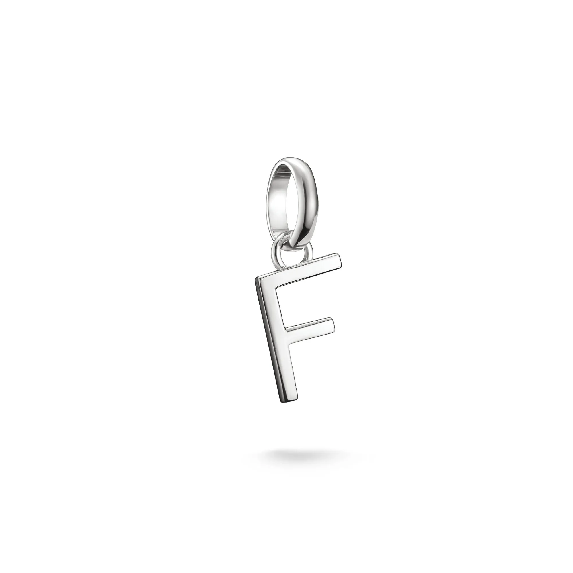 Connect Charm letter F Silver