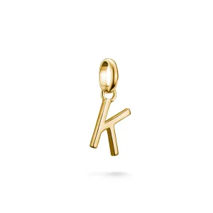 Connect Charm letter K Gold