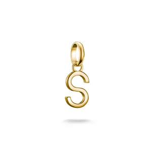Connect Charm letter S Gold