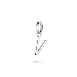 Connect Charm letter V Silver