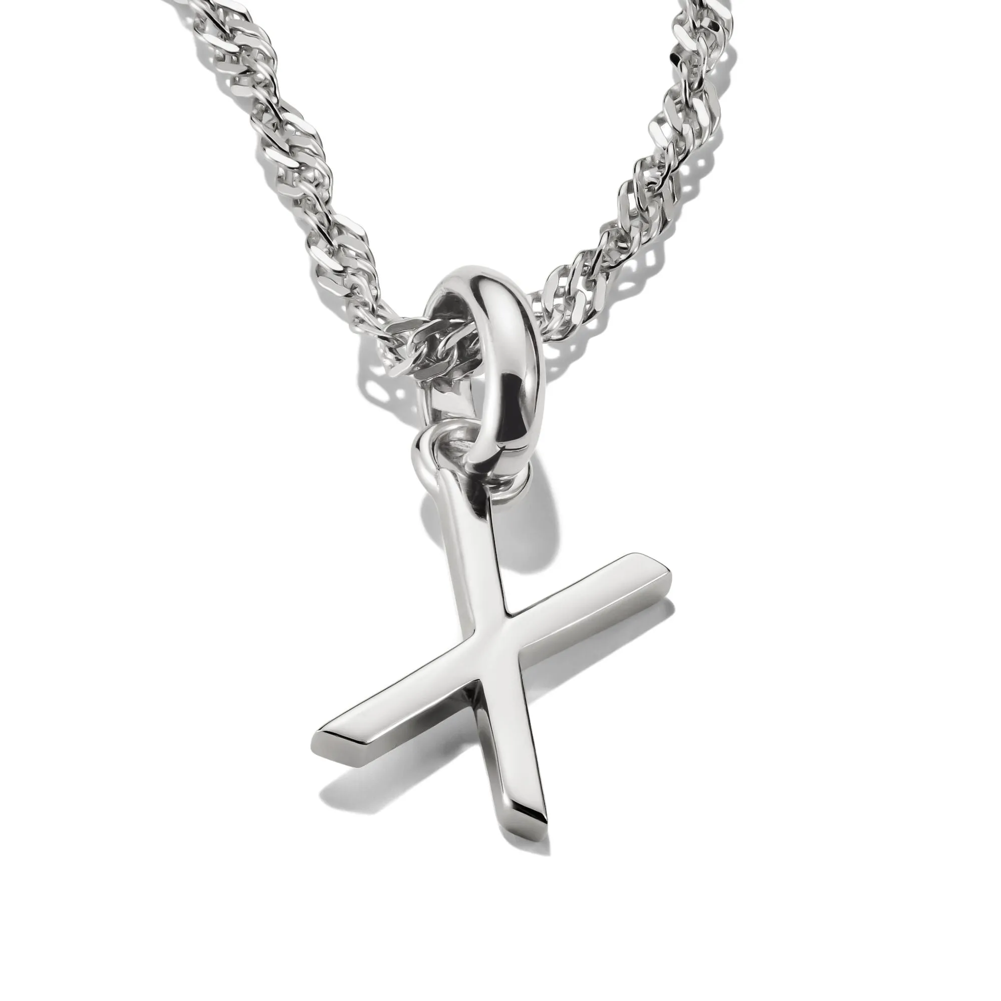 Connect Charm letter X Silver