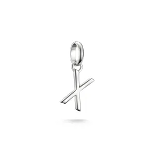 Connect Charm letter X Silver