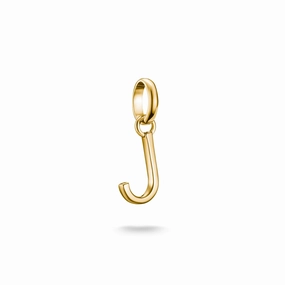 Connect Charm letter J Gold