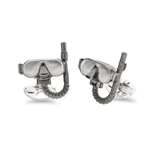 Deakin & Francis Sterling Silver Snorkel Cufflinks