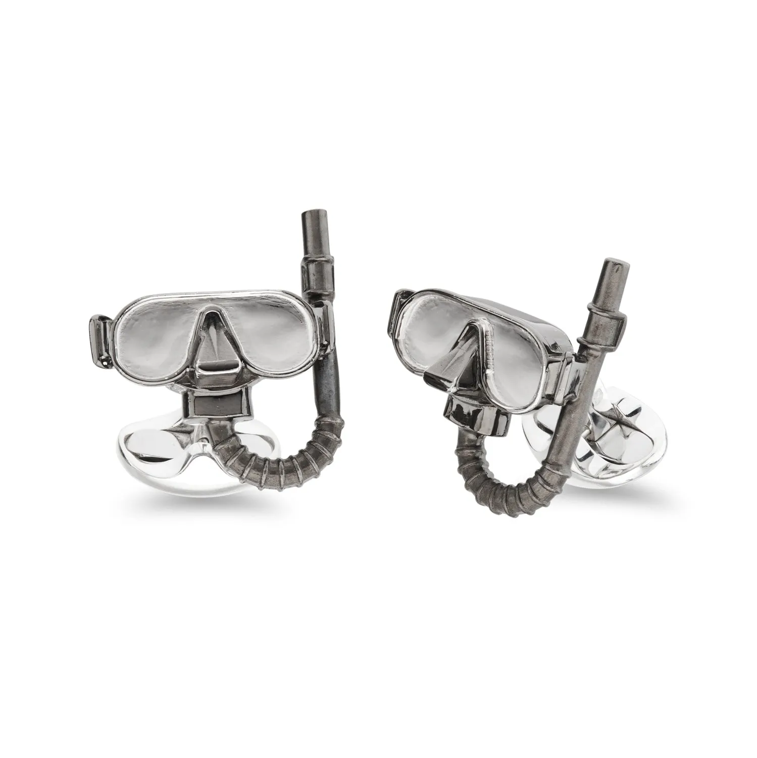 Deakin & Francis Sterling Silver Snorkel Cufflinks