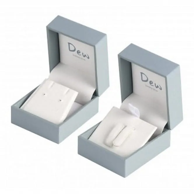 Dew Silver Double wear Circle and Cubic Zirconia Bar Stud Earrings 3885CZ027
