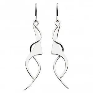 Dew Sterling Silver Genevieve Drop Earrings 60W3HP
