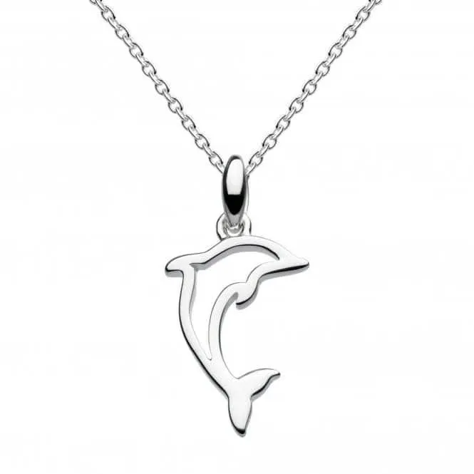 Dew Sterling Silver Leaping Dolphin Pendant 96851HP028